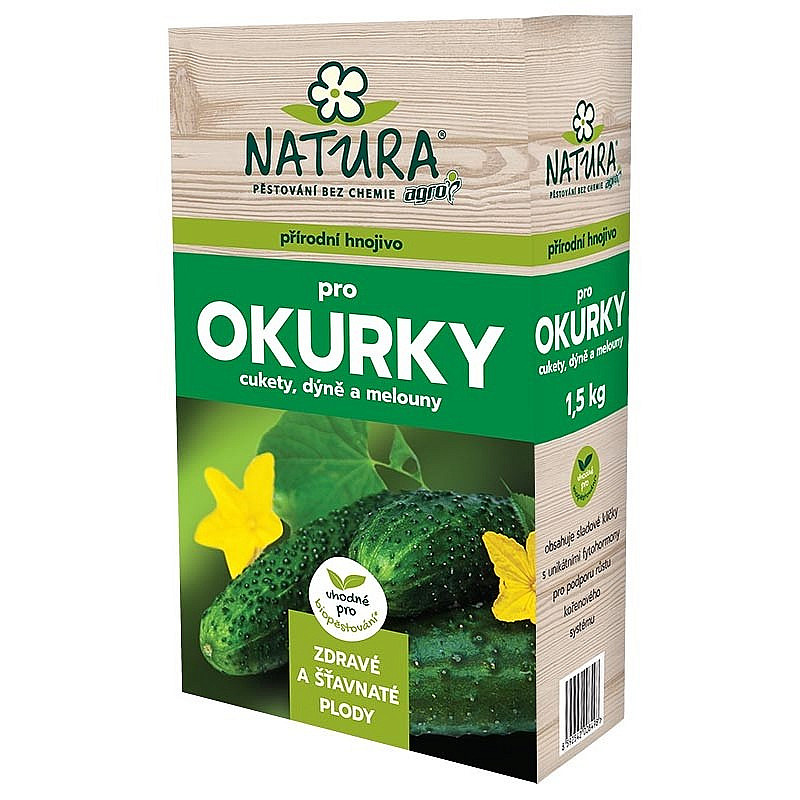 NATURA Přírodní hnojivo pro okurky, cukety a dýně 1,5 kg