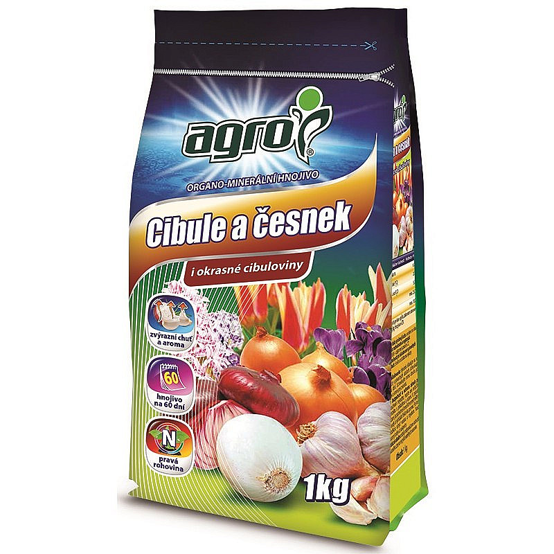 AGRO Organominerální hnojivo cibule a česnek 1 kg