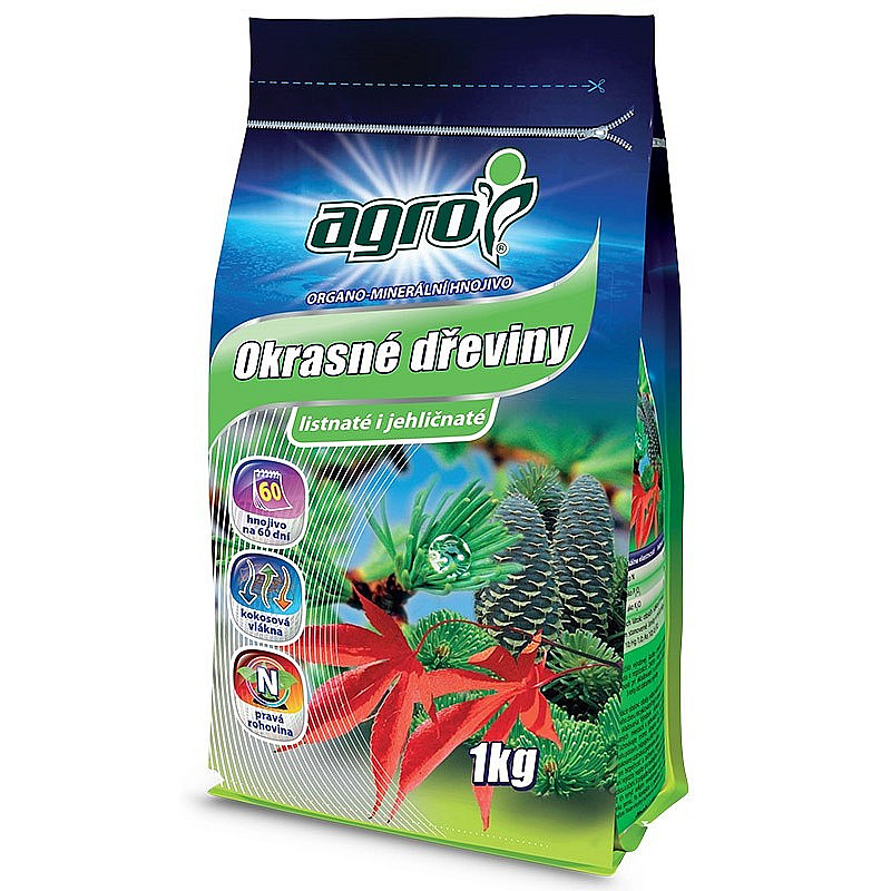 AGRO Organominerální hnojivo okrasné dřeviny 1 kg