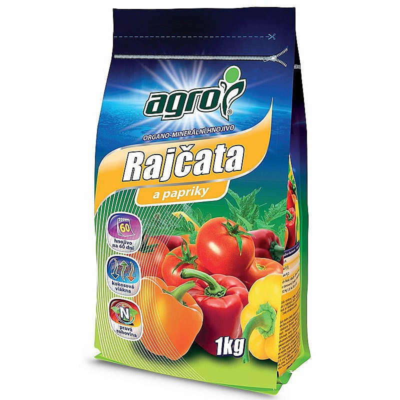 AGRO Organominerální hnojivo rajčata a papriky 1 kg