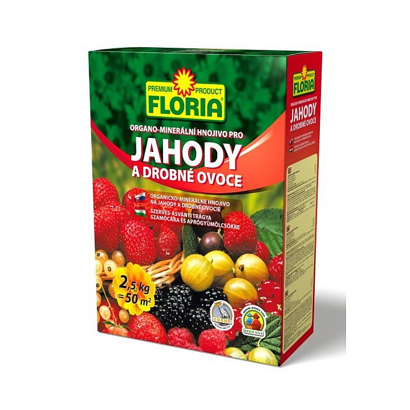 FLORIA Organominerální hnojivo pro jahody a ovoce 2,5 kg