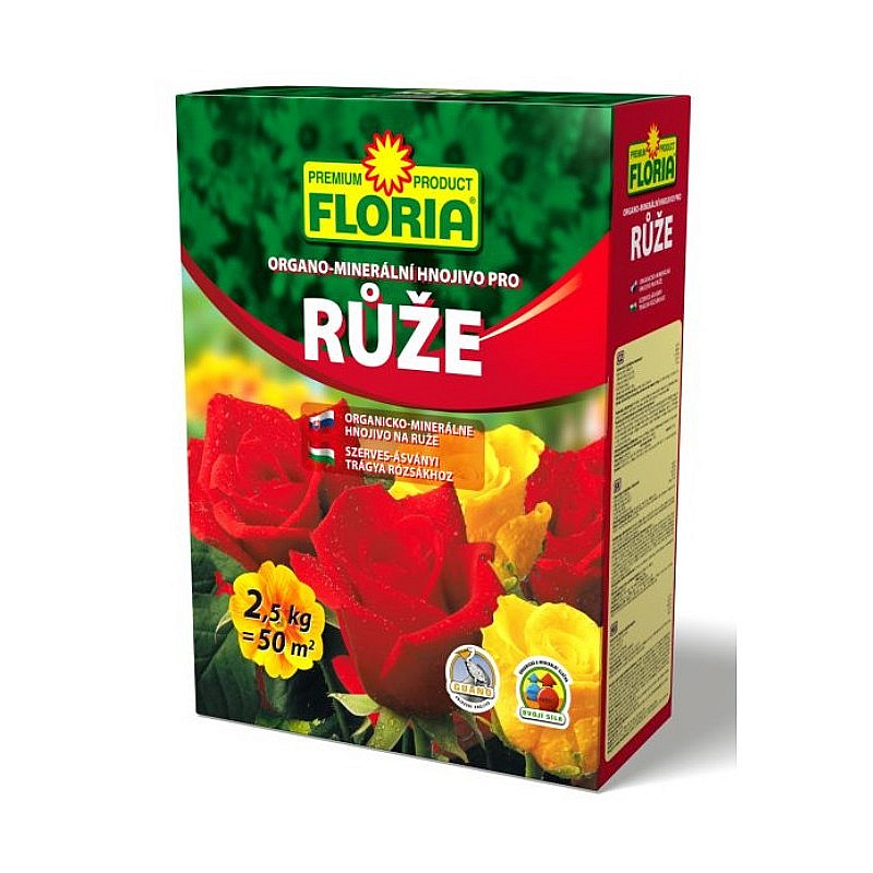 FLORIA Organominerální hnojivo pro růže 2,5 kg