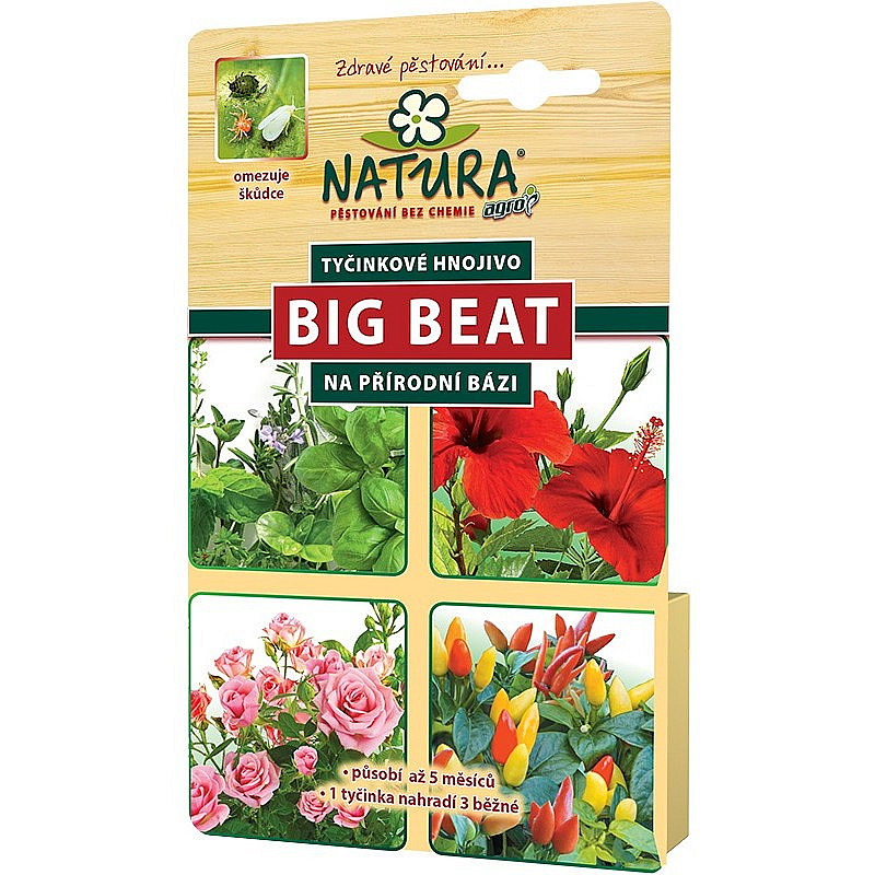 NATURA Big Beat tyčinkové hnojivo 12 ks