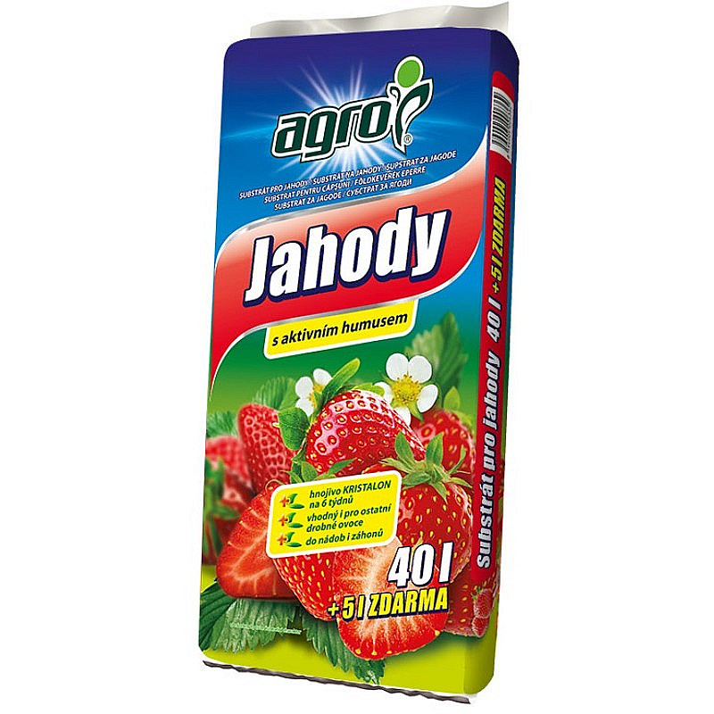 AGRO Substrát pro jahody 40 + 5 l ZDARMA