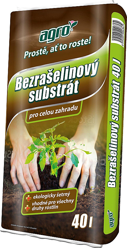 AGRO Bezrašelinový substrát 40 l