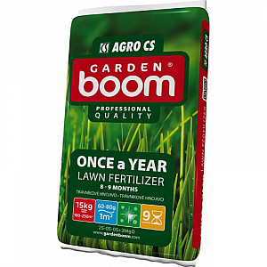 AGRO Garden Boom ONCE A YEAR trávníkové hnojivo 15 kg