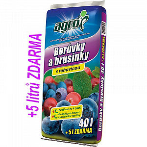 AGRO Substrát pro borůvky a brusinky 40 + 5 L ZDARMA